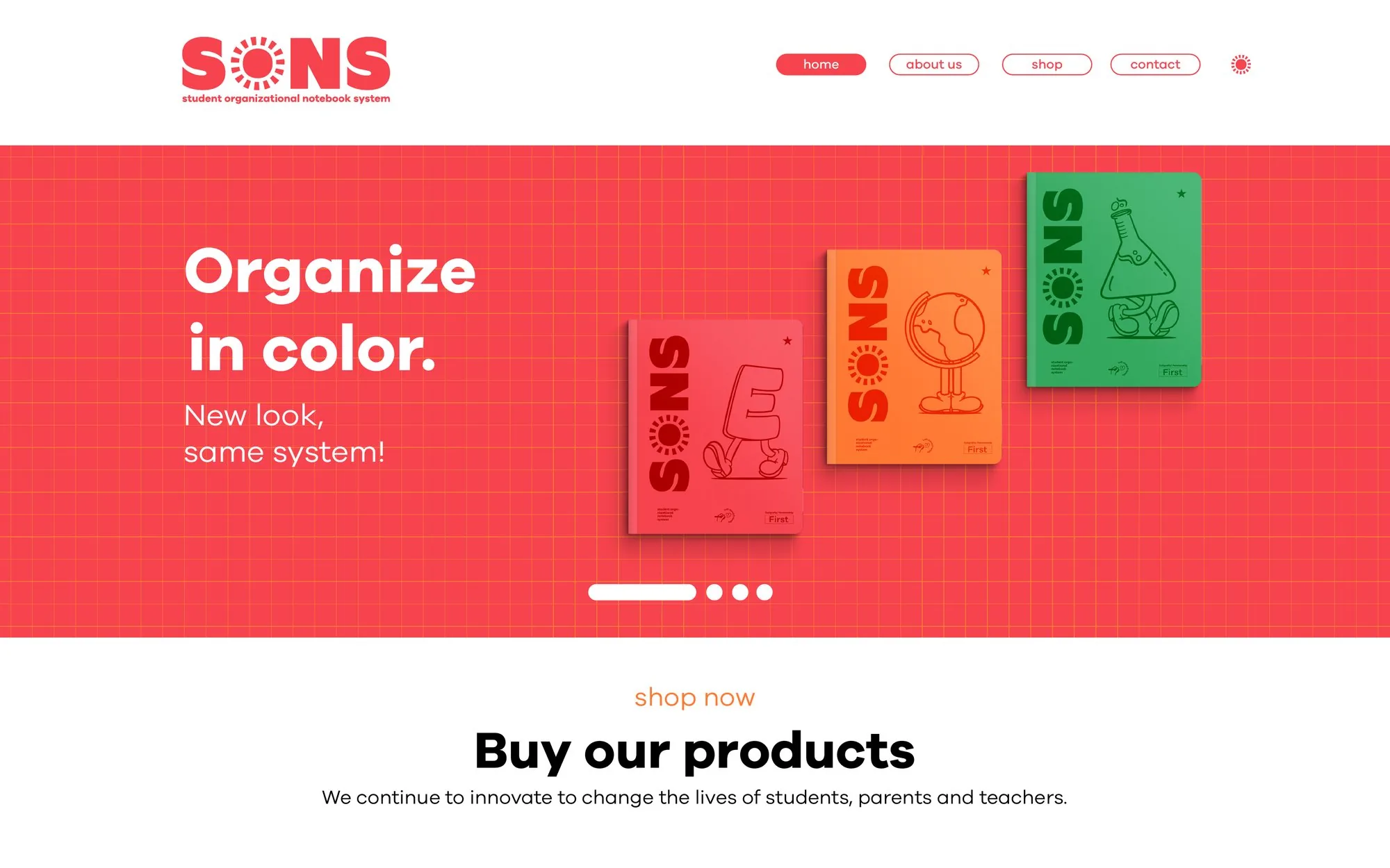 Sons — pantalla de inicio